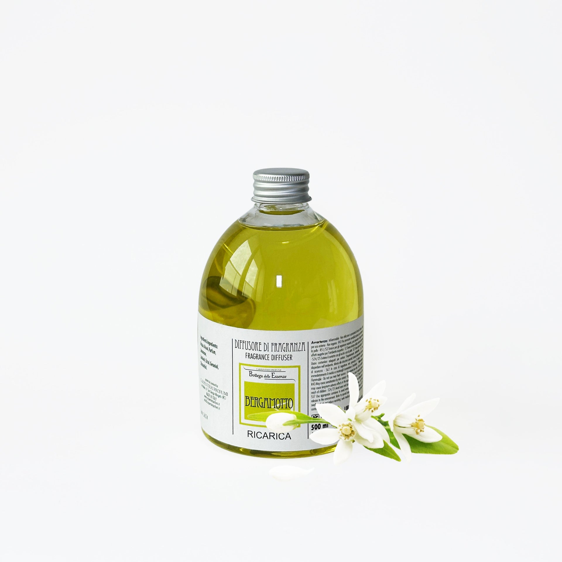 Diffusore Ambiente Professionale Sandalo E Bergamotto – 200ml + Ricarica Da 1 Litro, Elegante E Persistente